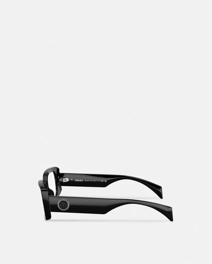 Versace Eyeglass Frames Women Medusa Medallion Glasses Black