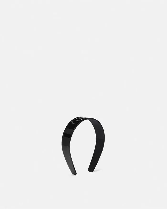 Versace Hair Accessories Women Crystal Milano Headband Black