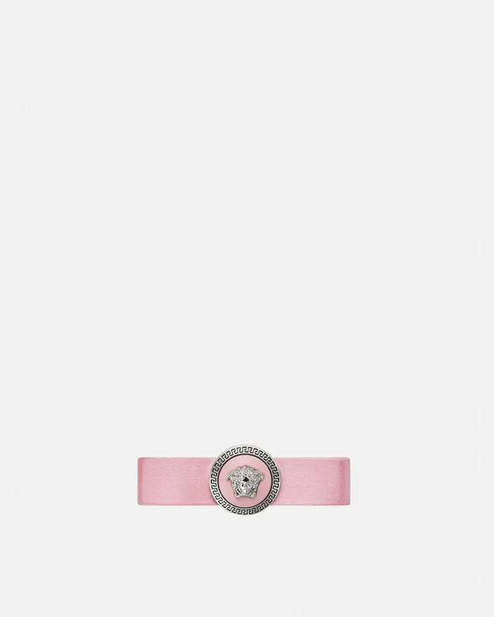 Versace Hair Accessories Women Left Gianni Ribbon Hair Pin Pink