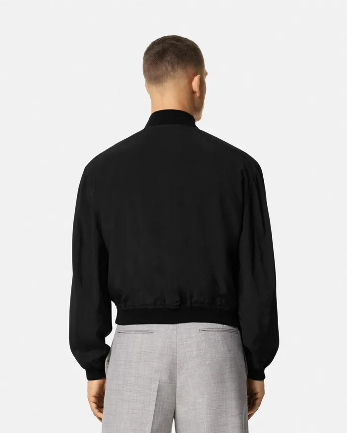 Versace Jackets and Coats Men Barocco Sea Reversible Jacket Blackprint