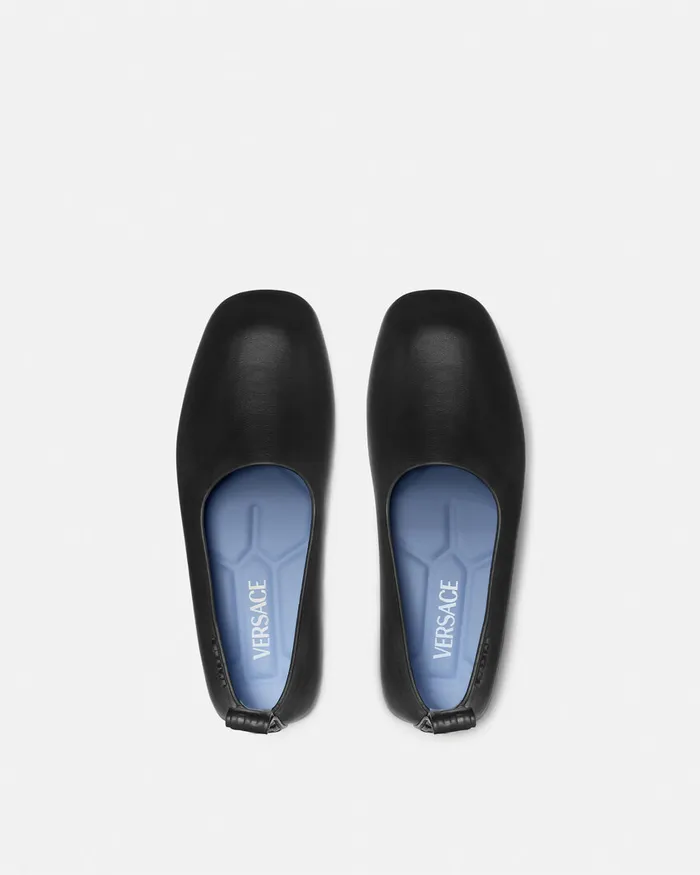Versace Loafers and Slippers Men Villa Driver Shoes Black