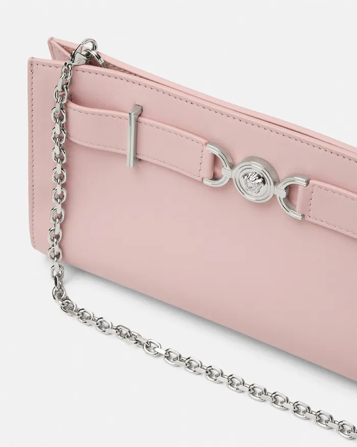 Versace Mini Bags and Clutches Women Medusa 03995 Clutch Light Pink