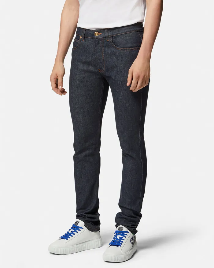 Versace Pants and Shorts Men SlimFit Jeans Blue