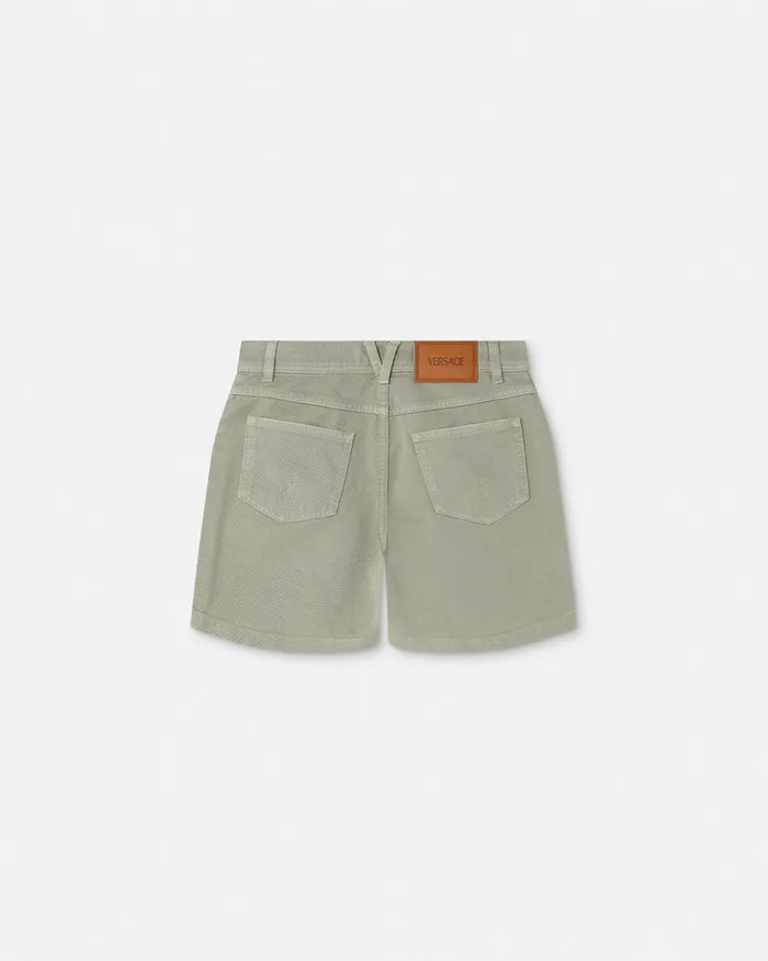 Versace Pants and Shorts Women Cargo Denim Shorts Green