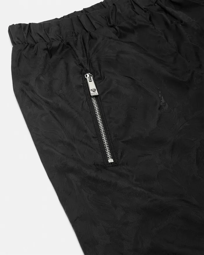 Versace Pants and Skirts Kids Barocco Jacquard Shorts Black