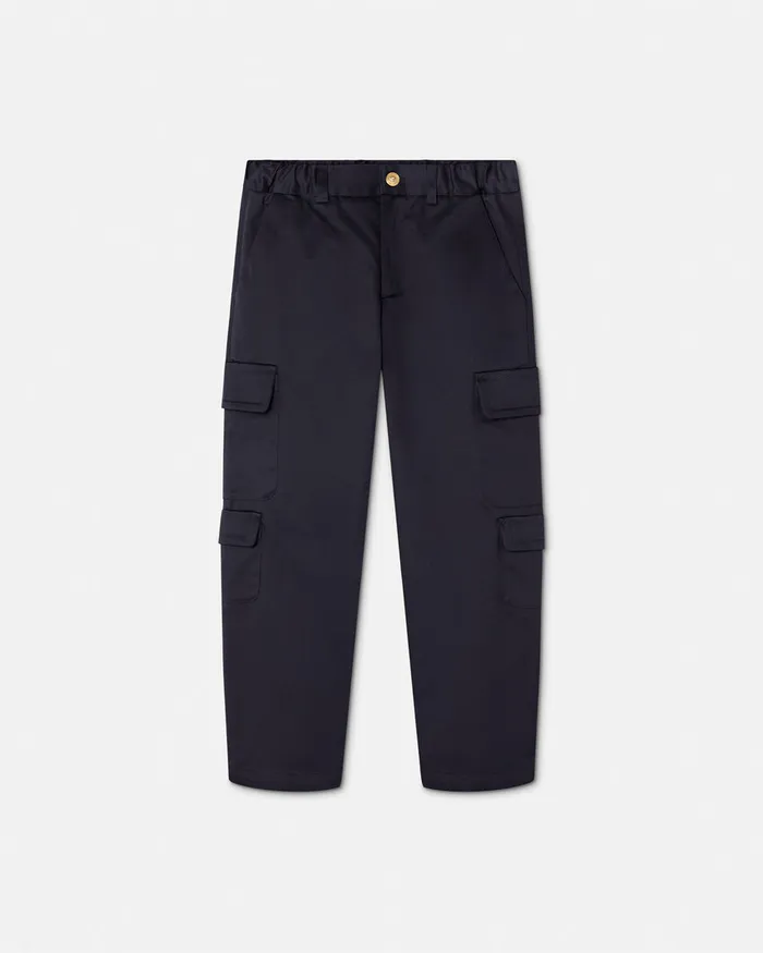 Versace Pants Kids Cargo Pants Blue