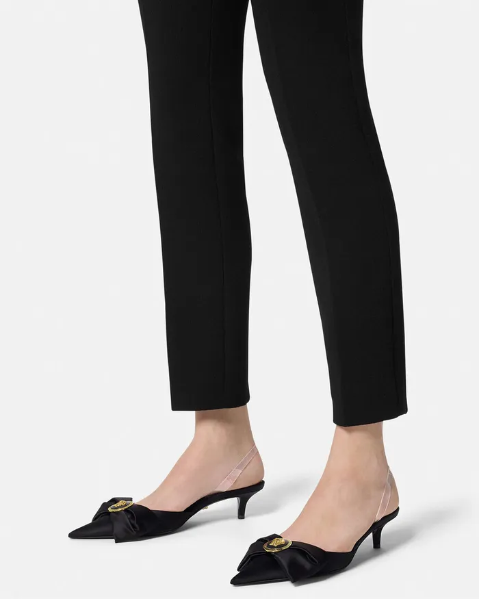 Versace Pumps and Slingbacks Women Alia Slingback Pumps 45 Mm Blackgold