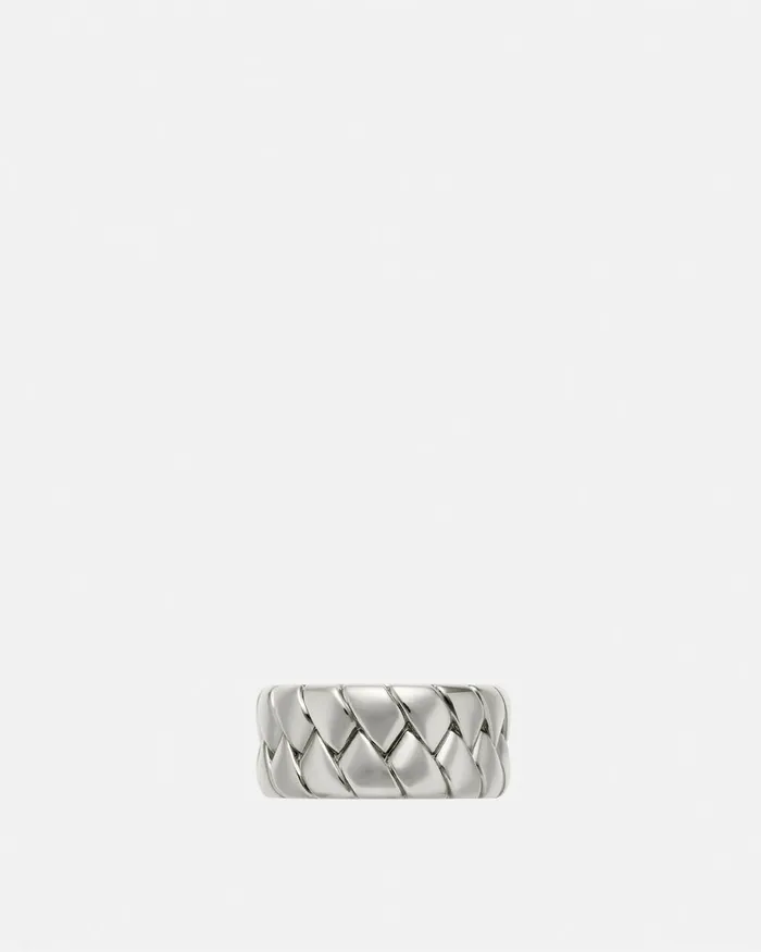 Versace Rings WomenMen Bind Ring Silver