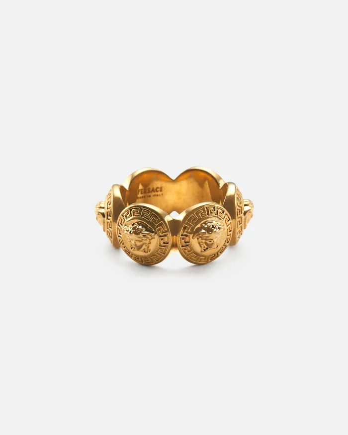 Versace Rings WomenMen Tribute Medusa Ring Gold