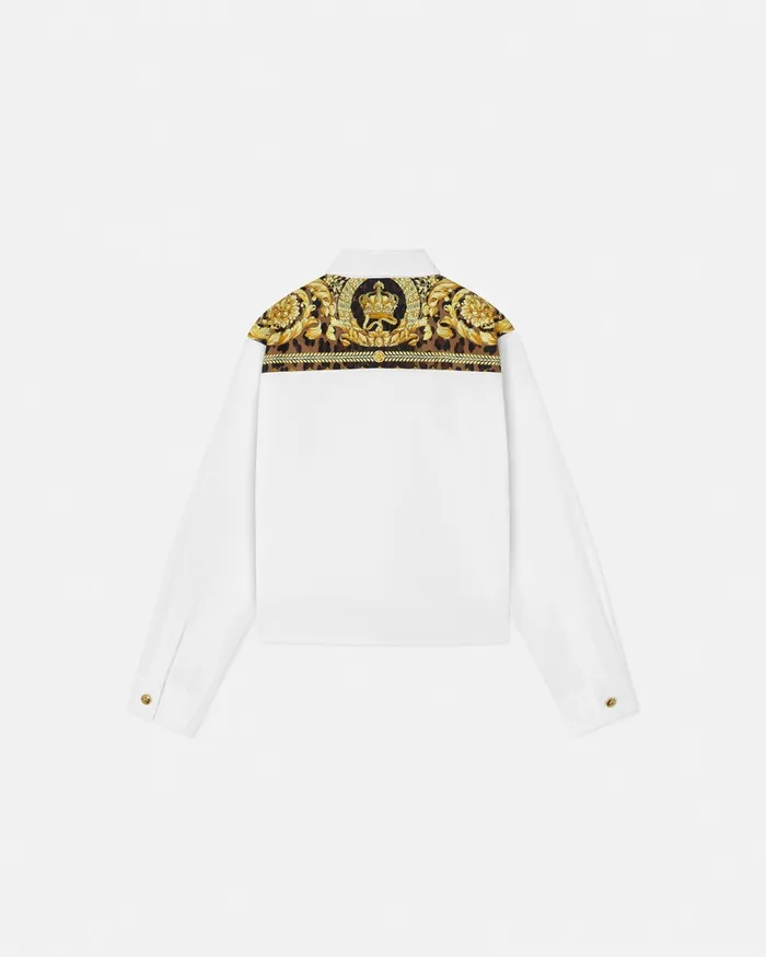 Versace Shirts and Tshirts Kids Wild Barocco Shirt White