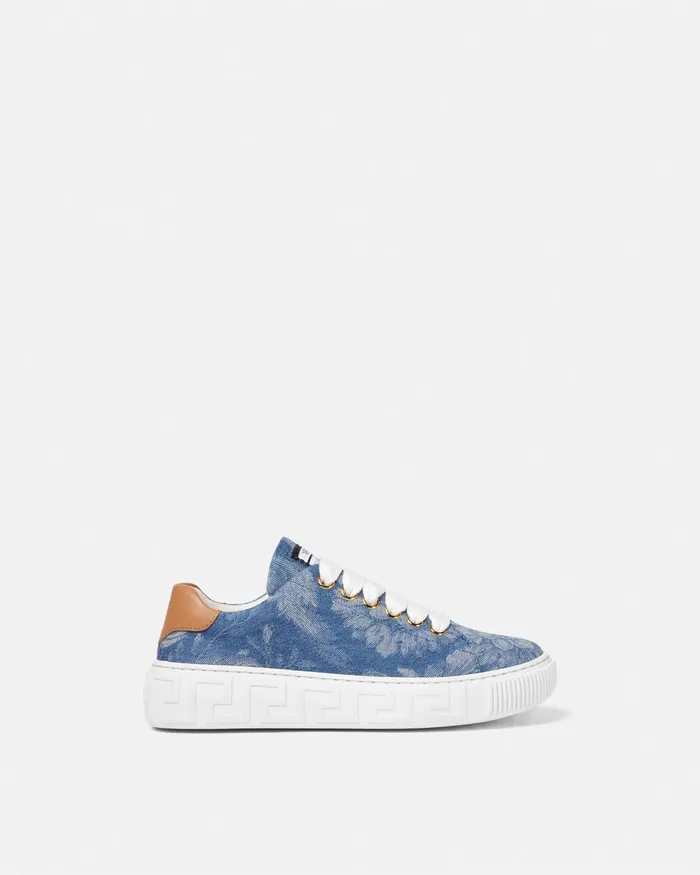 Versace Shoes Kids Barocco Greca Sneakers 2us7v