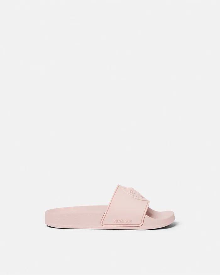 Versace Shoes Kids Medusa Sliders Light Pink