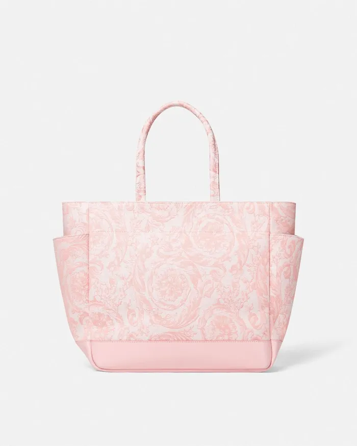 Versace Strollers and Others Kids Barocco Athena Baby Changing Mat Bag Light Pink