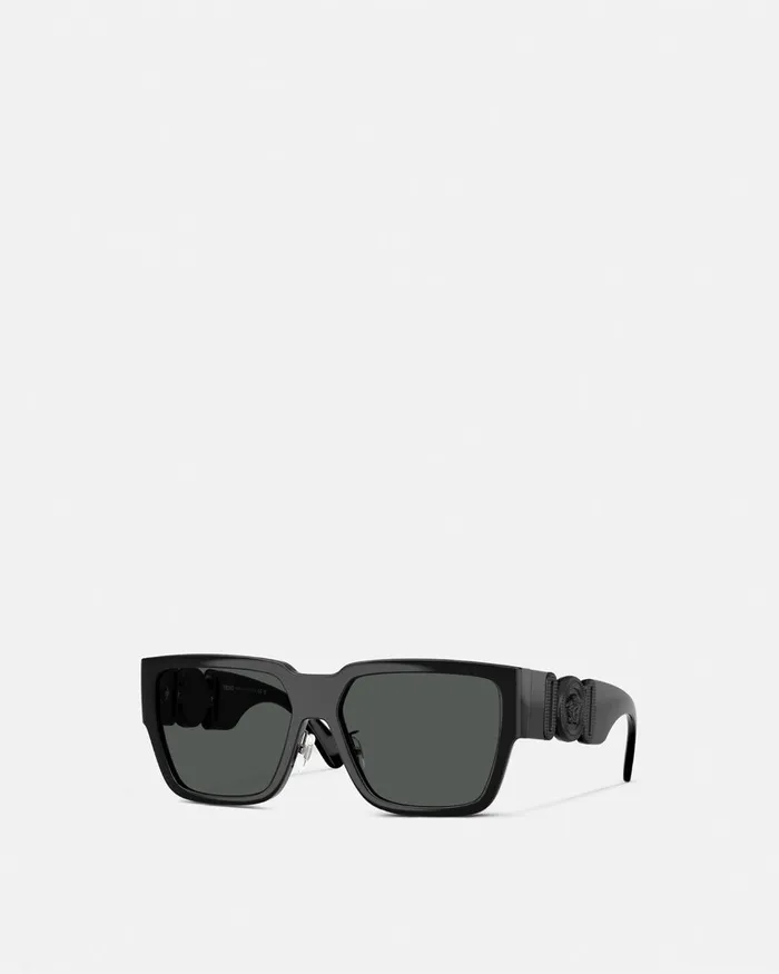 Versace Sunglasses Men Medusa Biggie Additional Fit Sunglasses Black
