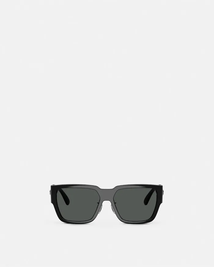 Versace Sunglasses Men Medusa Biggie Additional Fit Sunglasses Black
