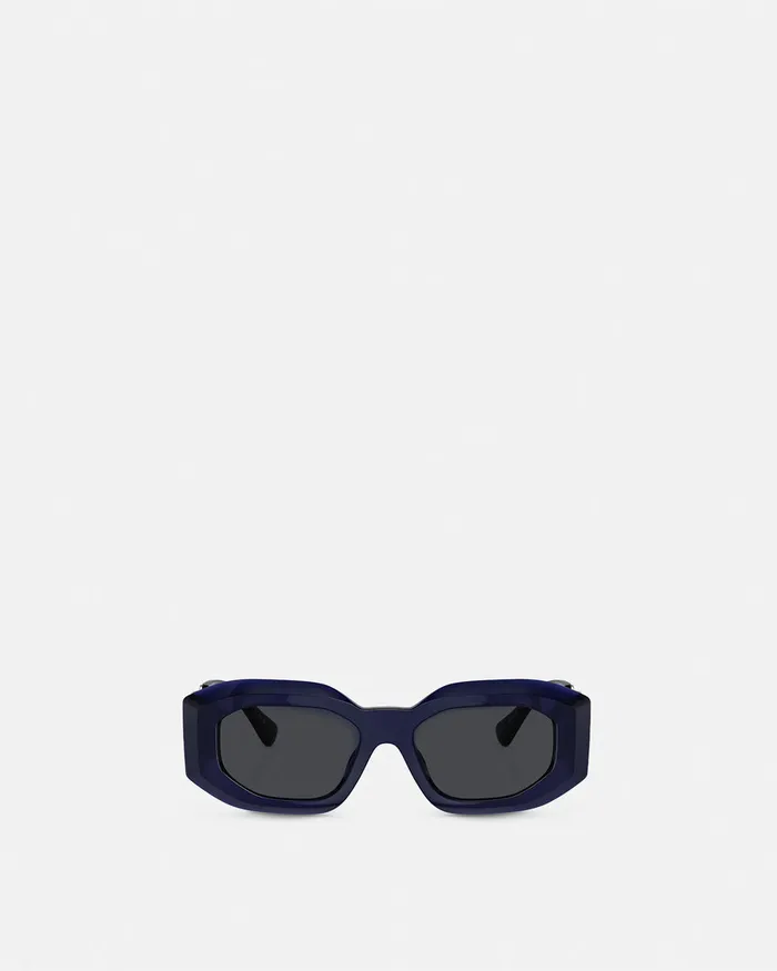Versace Sunglasses MenWomen Maxi Medusa Biggie Sunglasses Blue
