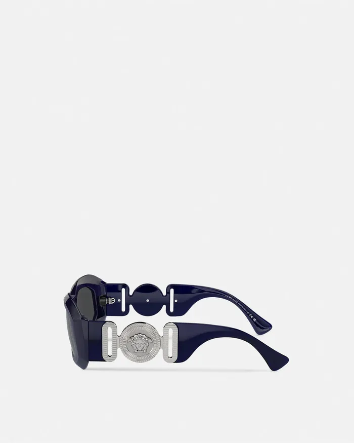 Versace Sunglasses MenWomen Maxi Medusa Biggie Sunglasses Blue