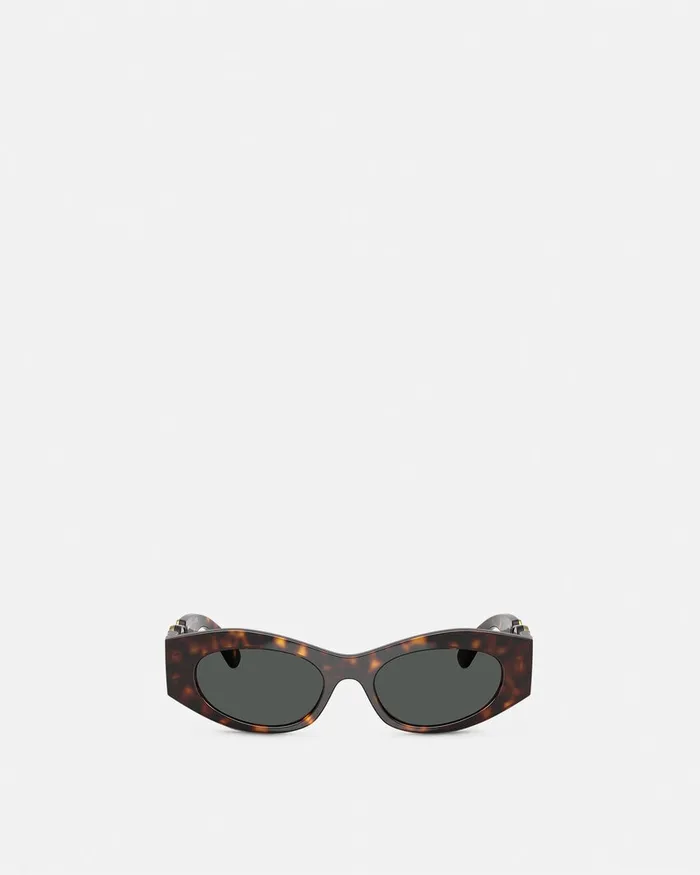 Versace Sunglasses Women Medusa Biggie CatEye Sunglasses Havana