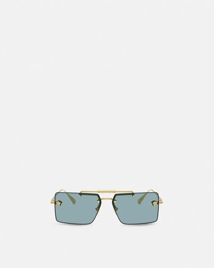 Versace Sunglasses Women Medusa Glam Sunglasses Blackgold