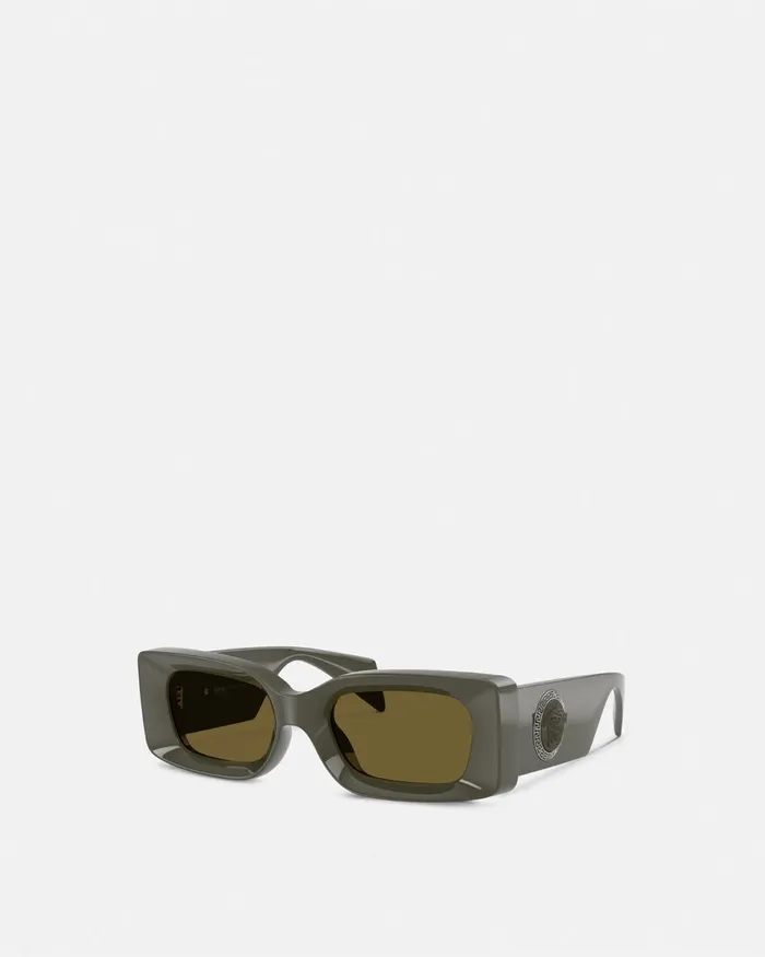 Versace Sunglasses WomenMen Medusa Medallion Sunglasses Dark Green
