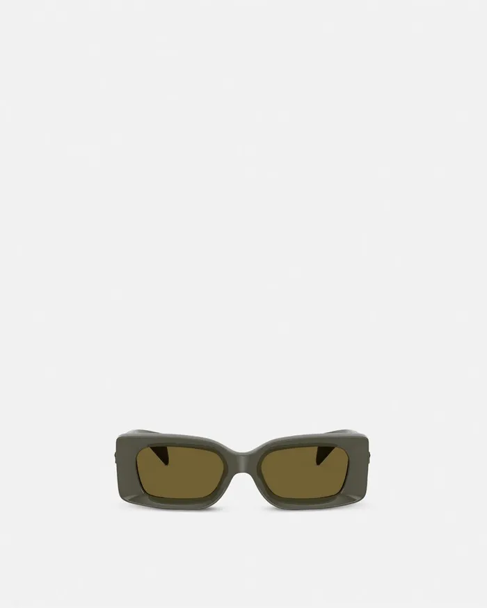 Versace Sunglasses WomenMen Medusa Medallion Sunglasses Dark Green