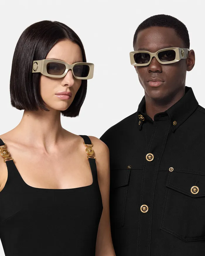 Versace Sunglasses WomenMen Medusa Medallion Sunglasses Green