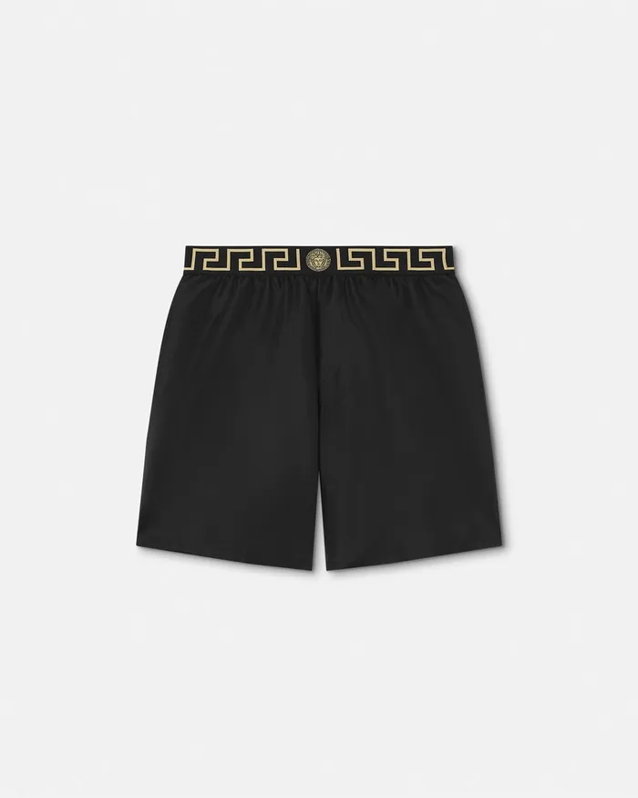 Versace Swimwear Men Greca Border Boardshorts Black