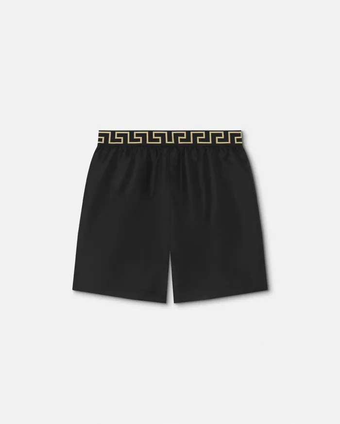 Versace Swimwear Men Greca Border Boardshorts Black