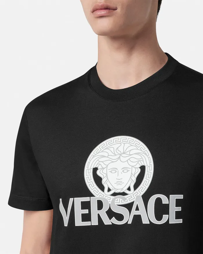 Versace TShirts and Polos Men Medusa Logo TShirt Black
