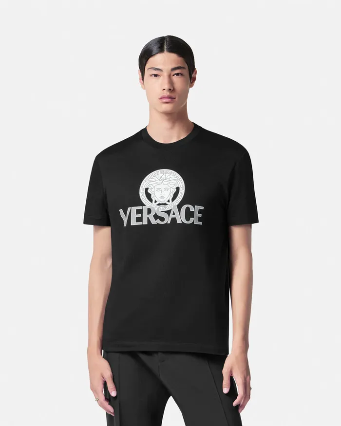 Versace TShirts and Polos Men Medusa Logo TShirt Black