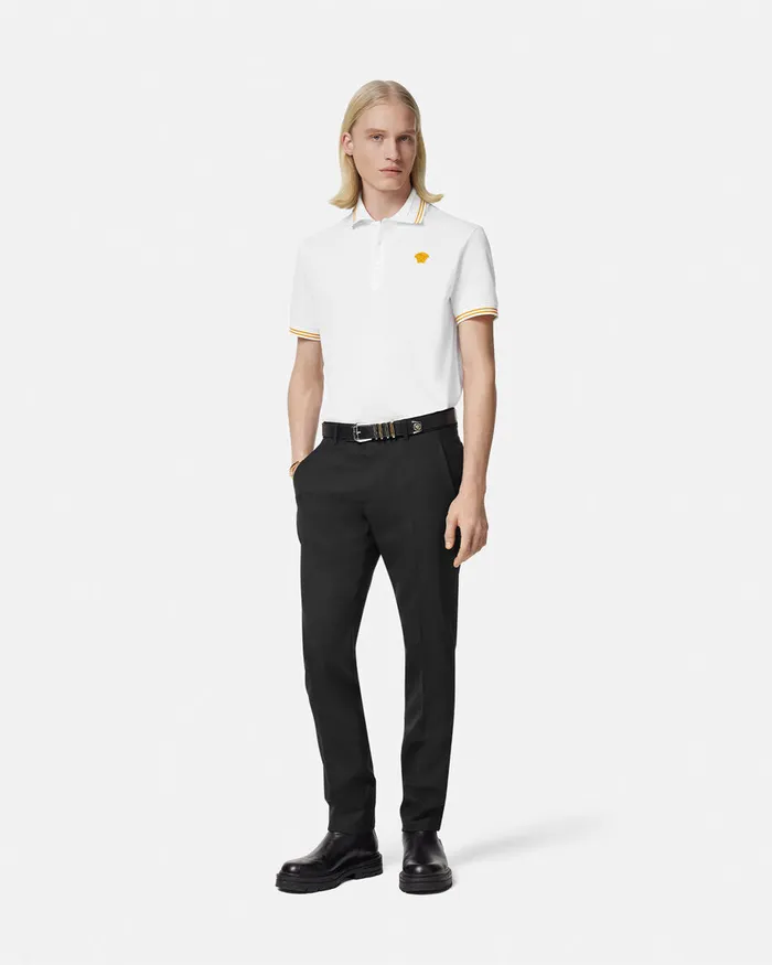 Versace TShirts and Polos Men Medusa Polo Shirt White