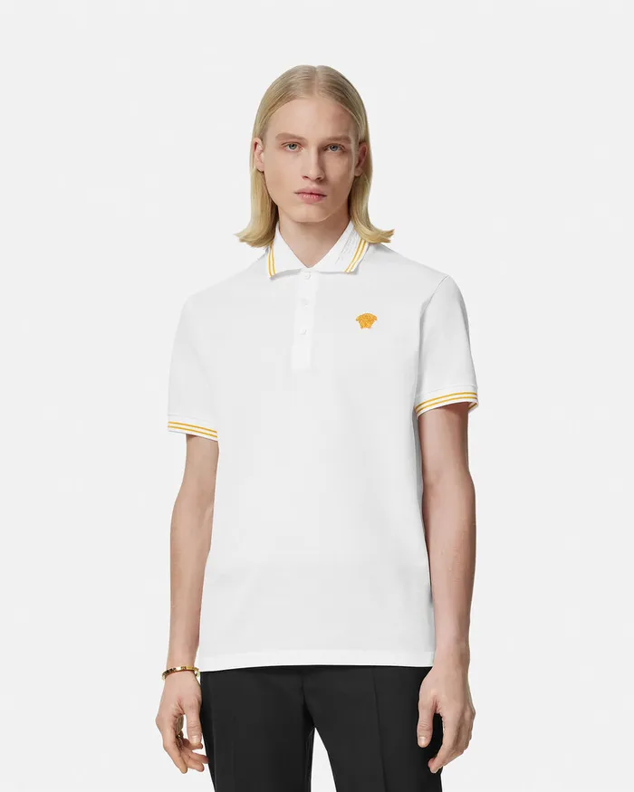 Versace TShirts and Polos Men Medusa Polo Shirt White