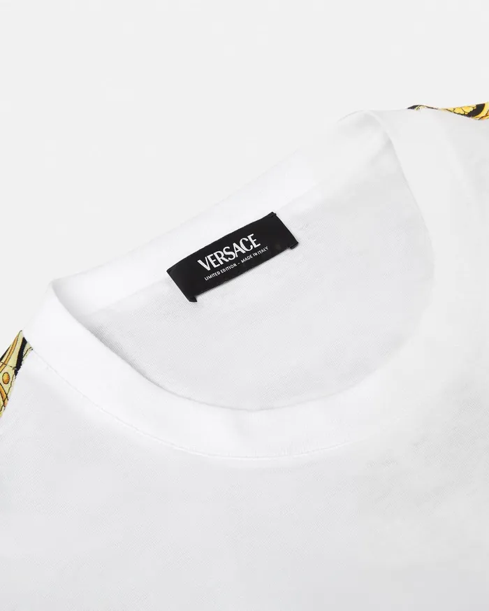 Versace TShirts and Sweatshirts WomenMen Pride Barocco Logo TShirt Whiteprint