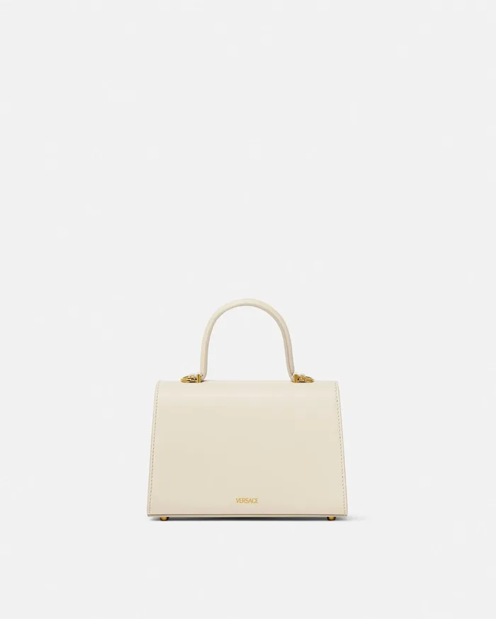 Versace Top Handle Women Medusa 03995 Small Handbag Beige
