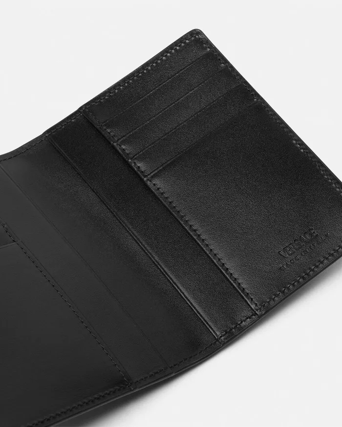 Versace Wallets Men Cargo Bifold Wallet Blacksilver