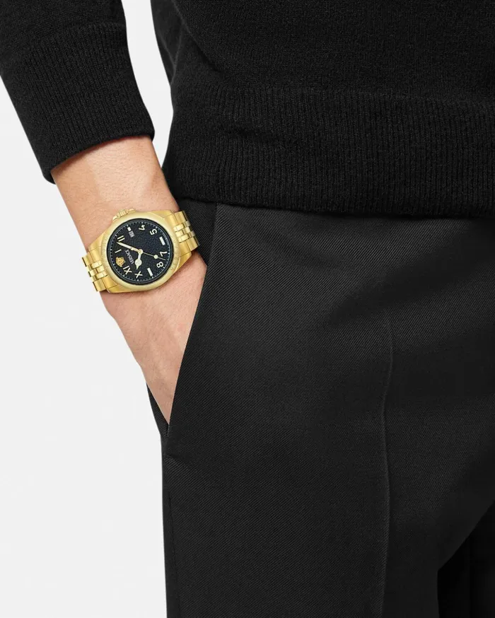 Versace Watches Men Anteo Watch Gold