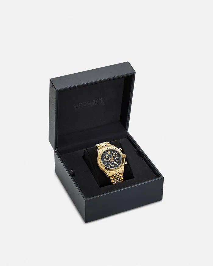 Versace Watches Men Chrono Master Watch Blackgold