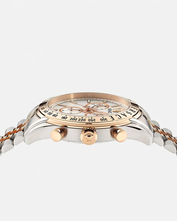 Versace Watches Men Chrono Master Watch Goldsilver
