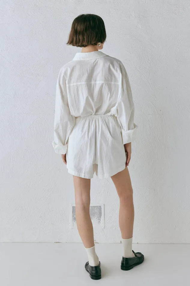 VRG GRL Annika Shorts White Women Shorts VRG GRL Annika Shorts White Women Shorts