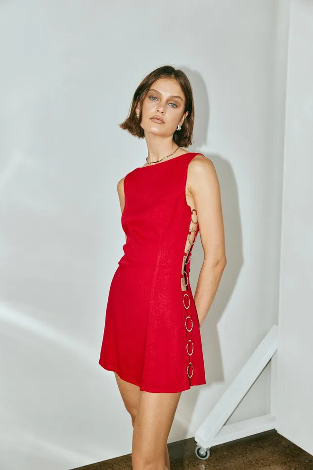 VRG GRL Discoteca Mini Dress Chilli Women Mini Dresses