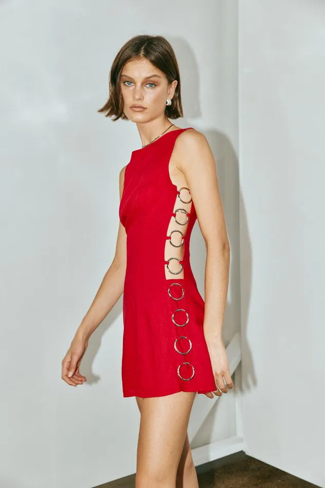 VRG GRL Discoteca Mini Dress Chilli Women Mini Dresses