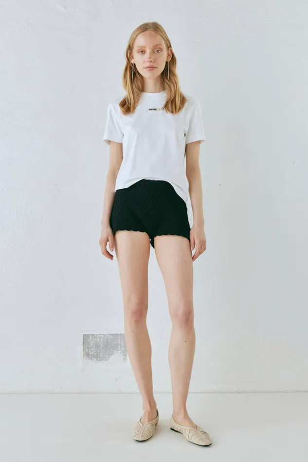 VRG GRL Inner Glow Knit Shorts Black Women Shorts VRG GRL Inner Glow Knit Shorts Black Women Shorts