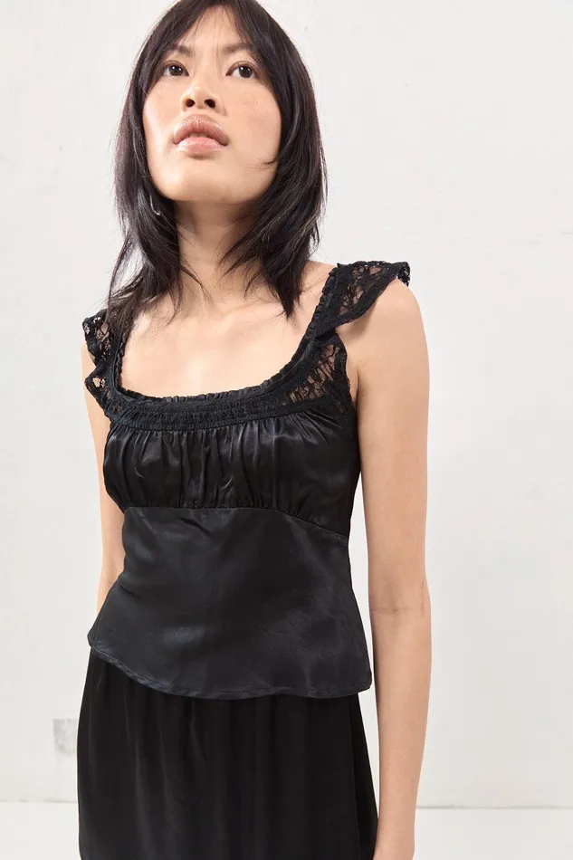 VRG GRL Isabella Top Black Women Sleeveless