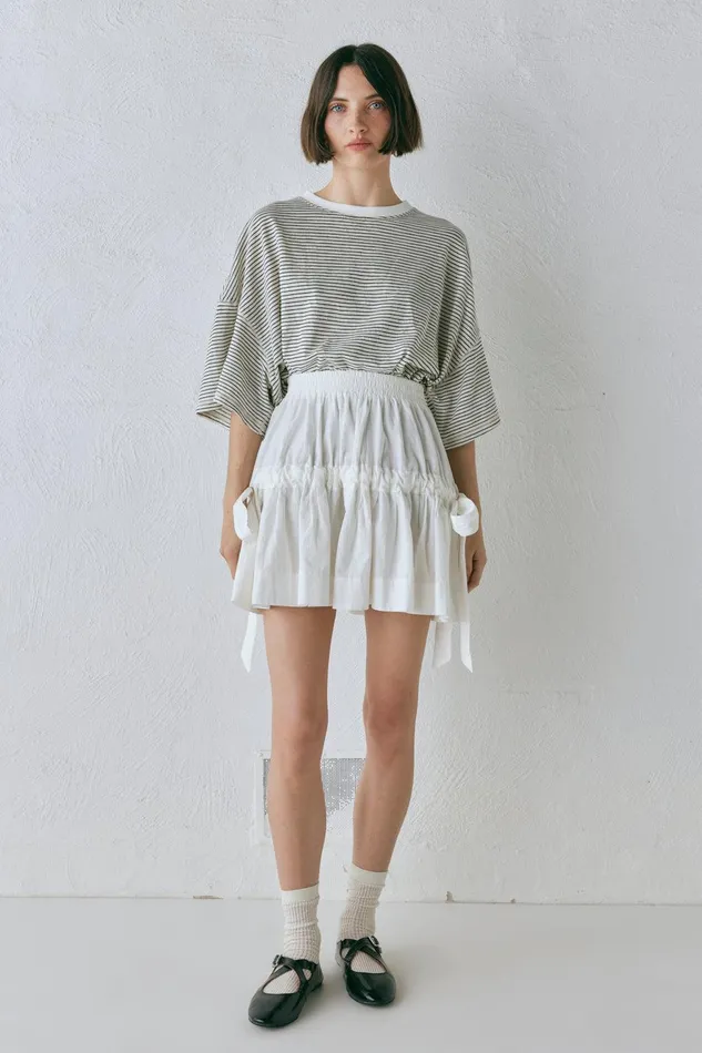 VRG GRL Lily Mini Skirt White Women Skirts