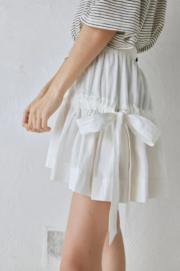 VRG GRL Lily Mini Skirt White Women Skirts
