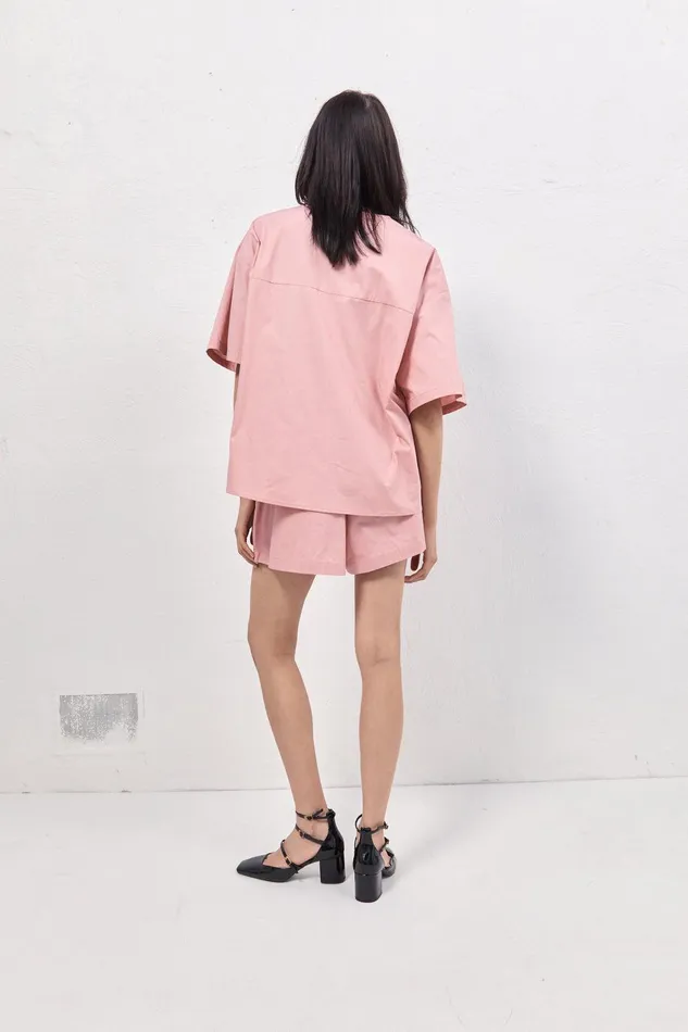 VRG GRL Naomi Smock Top Rose Women Shirts VRG GRL Naomi Smock Top Rose Women Shirts