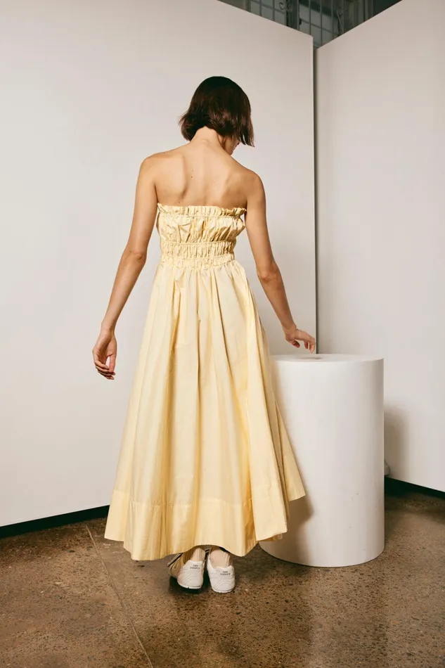 VRG GRL Vacanza Midi Dress Lemon Women MidiMaxi Dresses VRG GRL Vacanza Midi Dress Lemon Women MidiMaxi Dresses