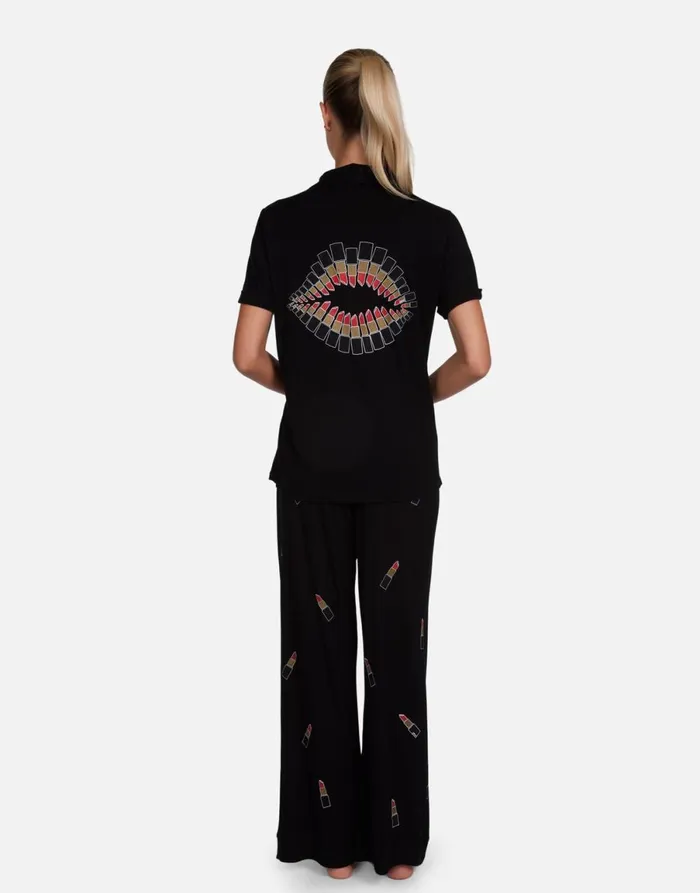Waverly Lipstick Lip Black Women039s Lauren Moshi Short Sleeve