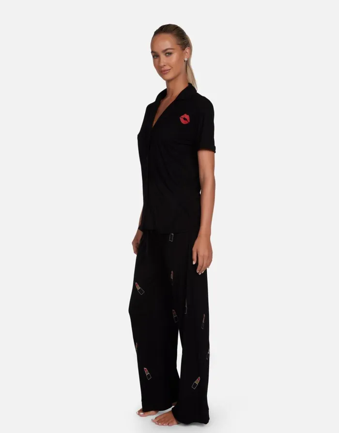 Waverly Lipstick Lip Black Women039s Lauren Moshi Short Sleeve