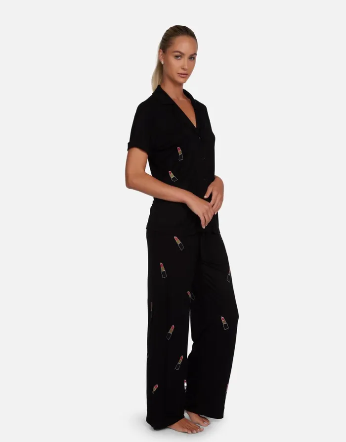 Waverly Lipstick Lip Black Women039s Lauren Moshi Short Sleeve